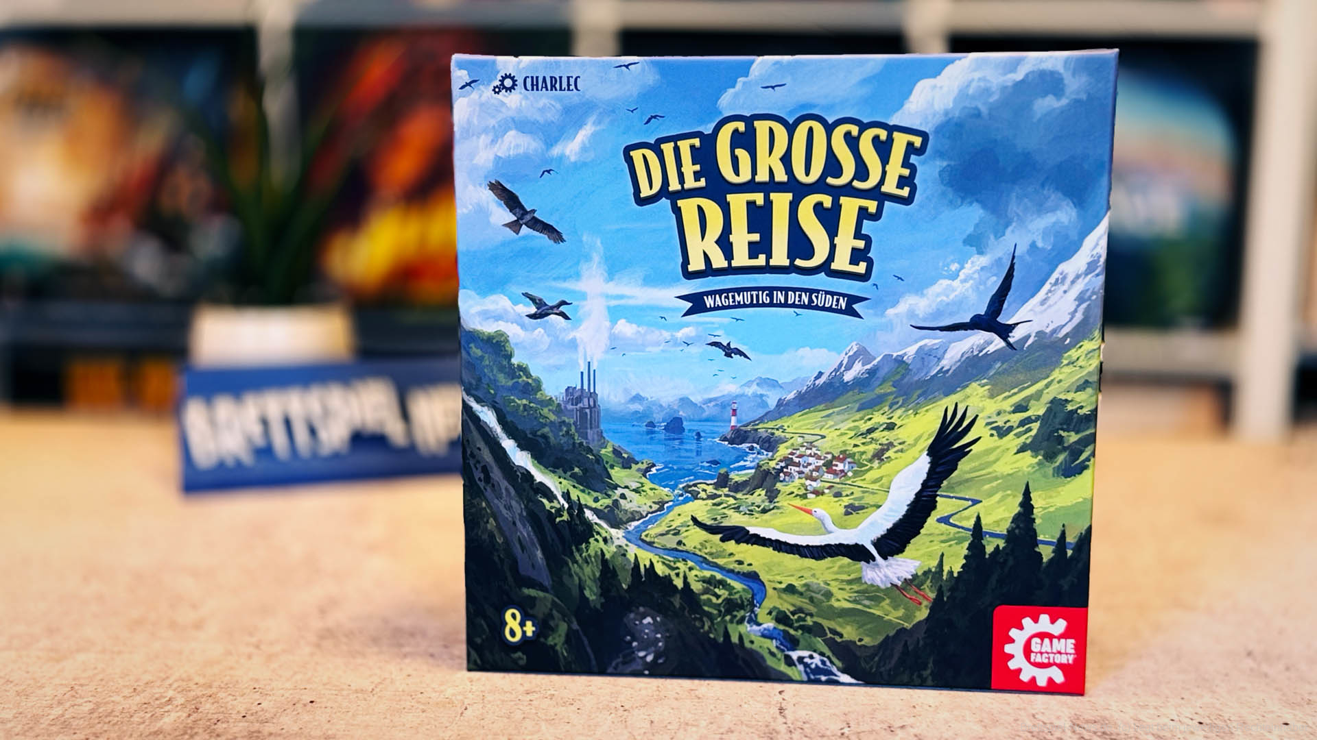 Die grosse Reise Brettspiel – Wettflug ins Winterquartier mit 8 Vogelarten