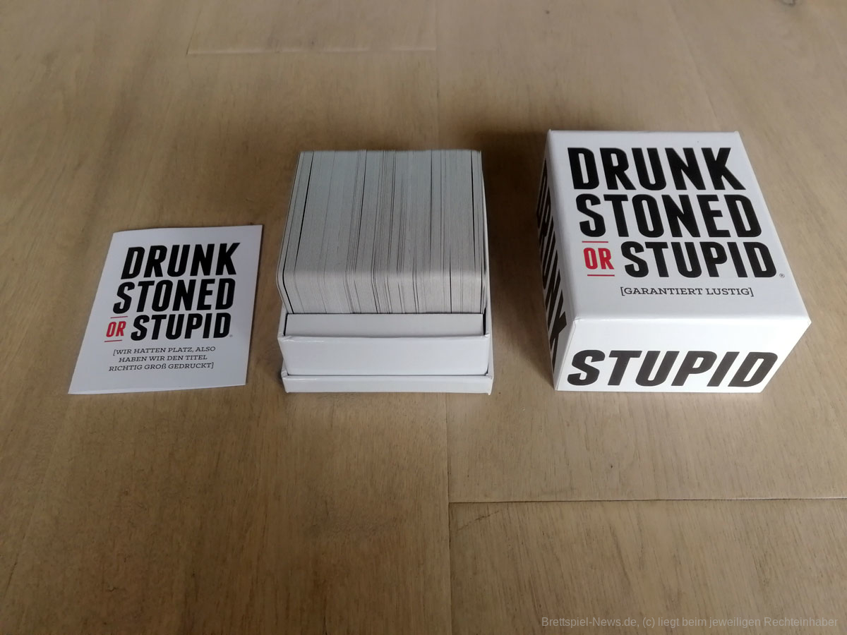 drunk stoned or stupid 101