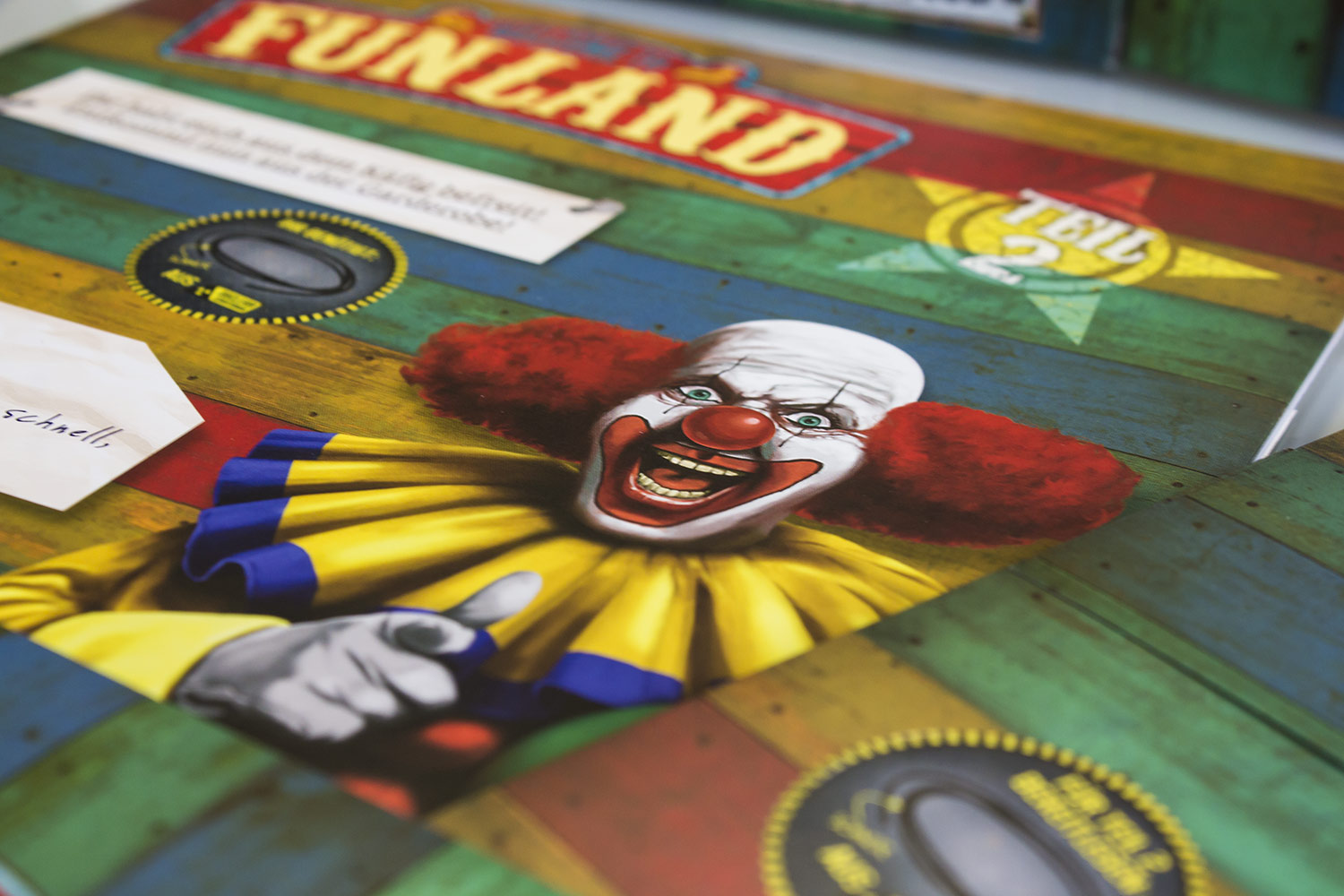 Escape Room Funland und Murder Mystery gespielt