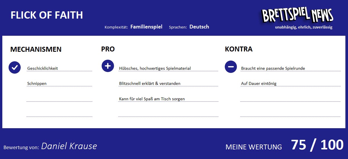 flick of faith wertung