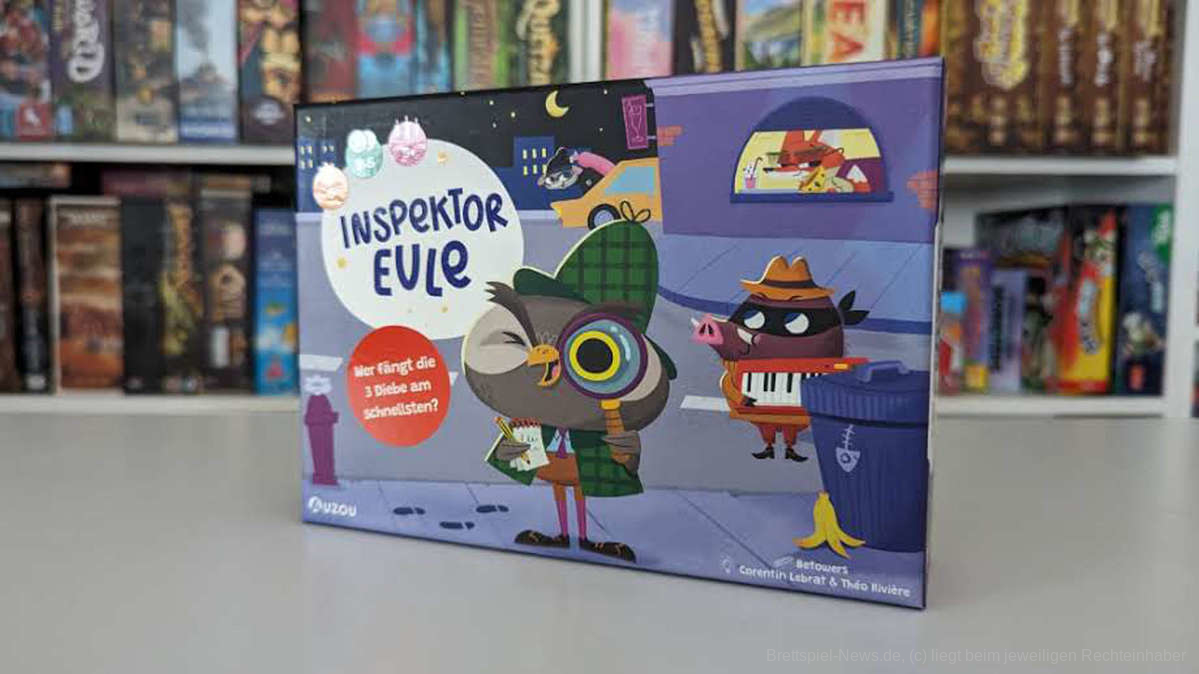 Kinderspieltest | Inspektor Eule – Wer fängt die 3 Diebe am schnellsten?