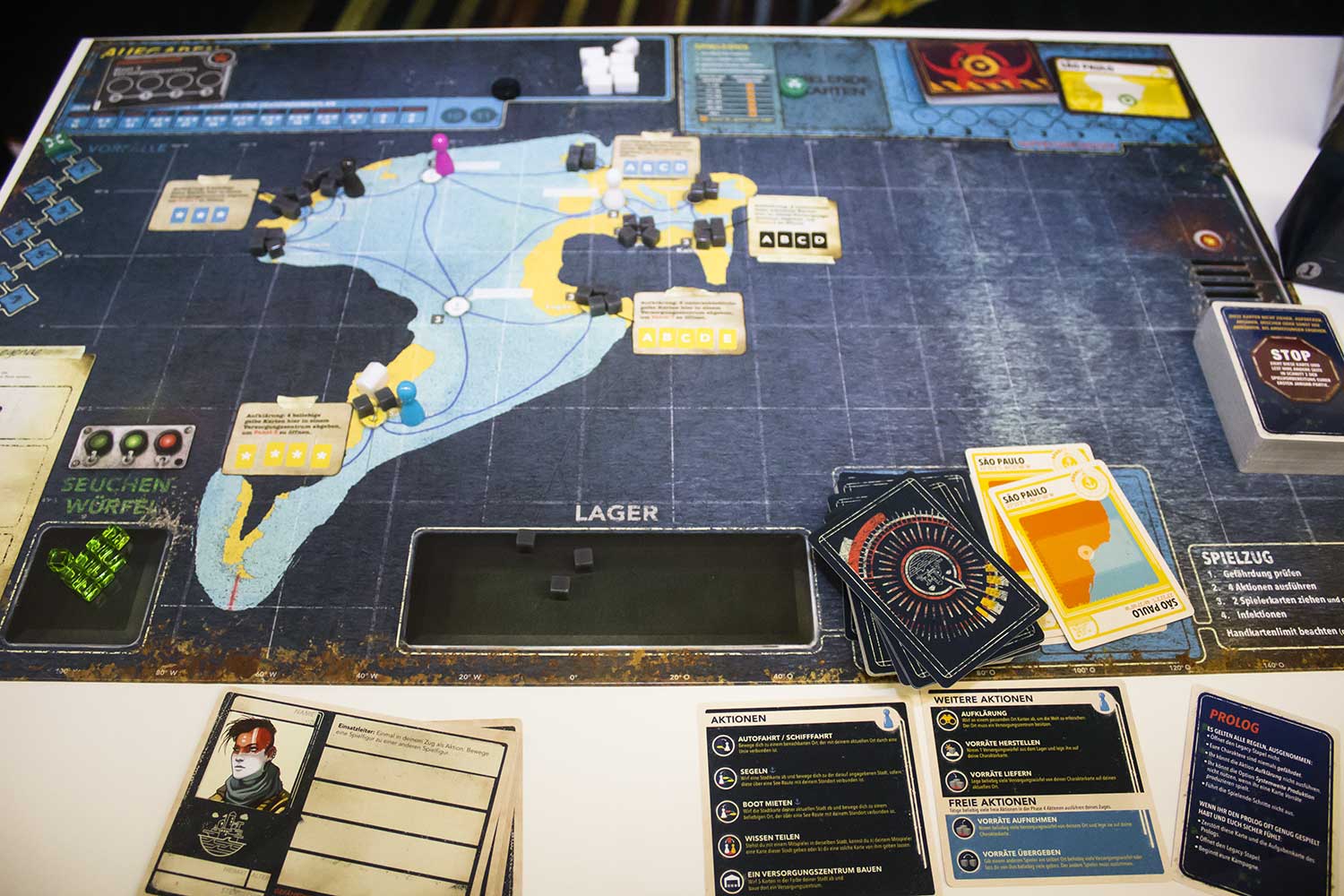 Pandemic Legacy 2 - Das Spielmaterial in Bildern