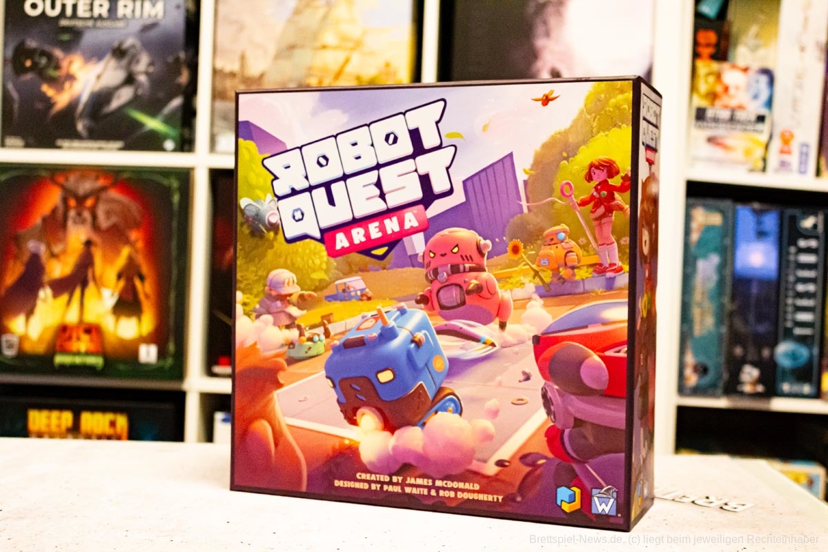 Robot Quest Arena Deckbuilding Game mit super Bewertungen auf BGG