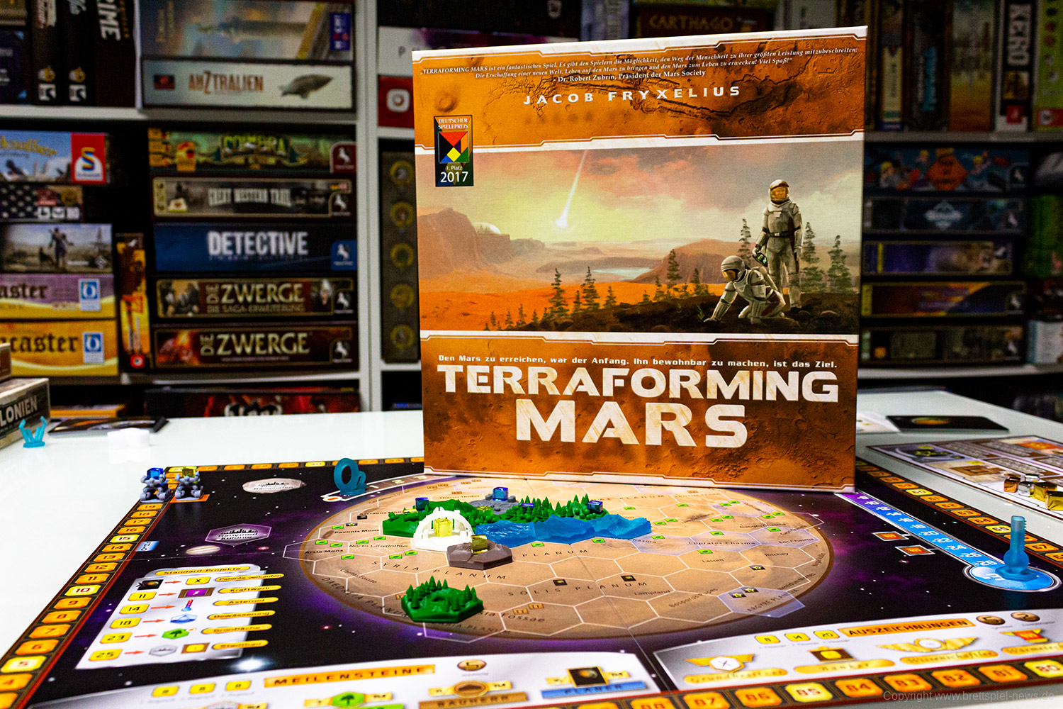 CUSTOM TILE SET FÜR TERRAFORMING MARS // Auf dem Tisch + neue Info