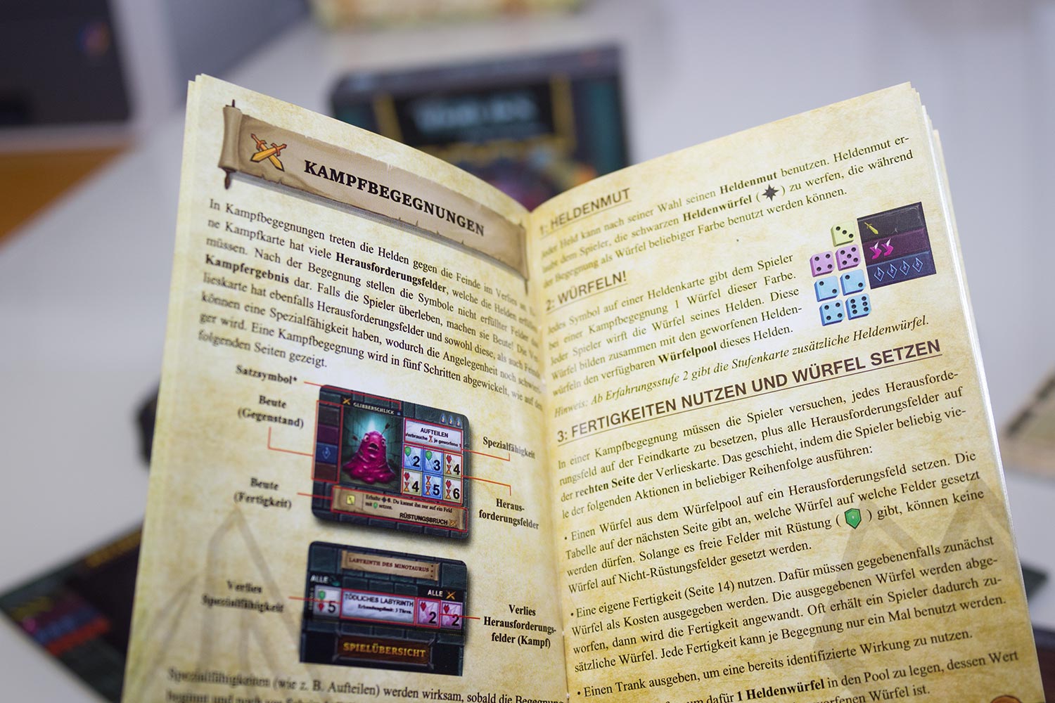 Winziges Verlies: Das Spielmaterial und erster Eindruck