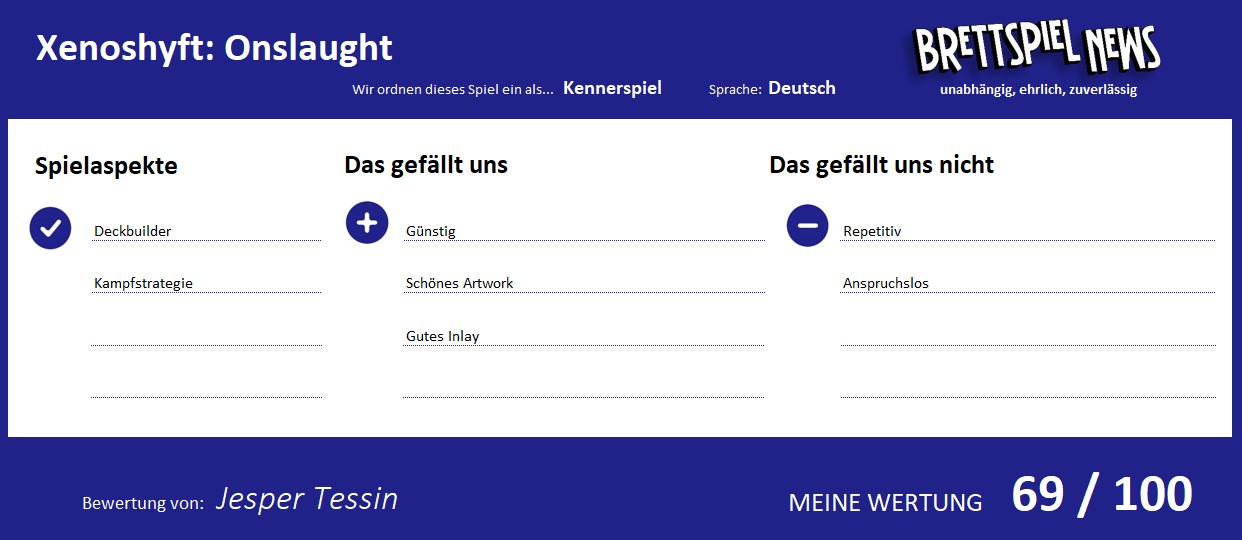 xenoshyft onslaught wertung
