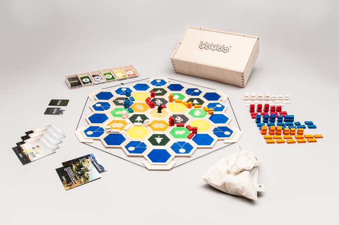 Was ist Wooden Catan auf Kickstarter?
