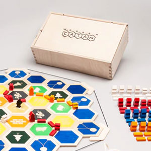 Was ist Wooden Catan auf Kickstarter?