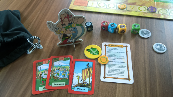 Hier schon nach ein paar Runden- deswegen schon Römer- und Piraten-Karten.
