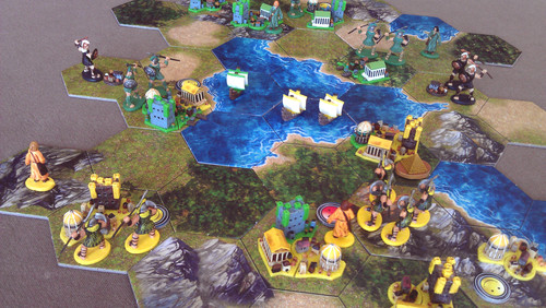 Clash of Cultures und Erweiterung Civilizations angespielt, Brettspiel, 4X