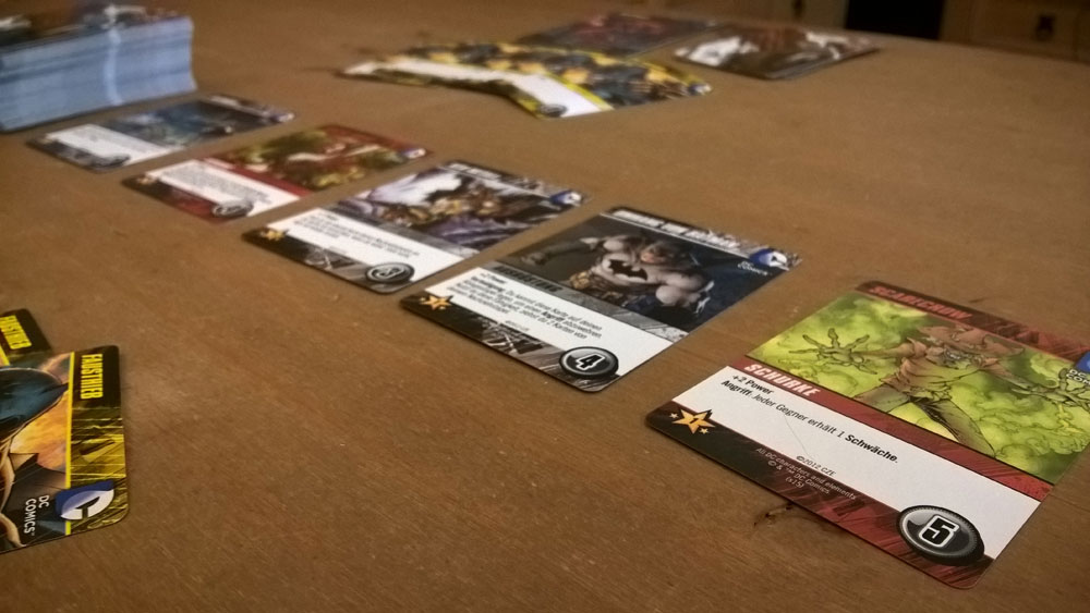 DC Superhelden - Deckbuilding vom Kosmos Verlag, Rezension, Test, Angespielt