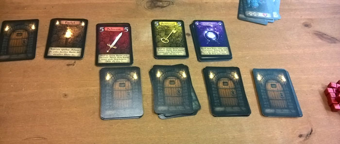 Dungeon Raiders – Das Spiel von Phil Walker-Harding, Kartenspiel, Stichspiel, homoludicus,Spiel, Rezension, Test