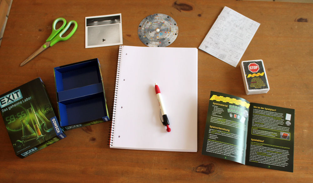 Exit - Das Spiel: Das geheime Labor im Test Kosmos, Escape Room Spiel