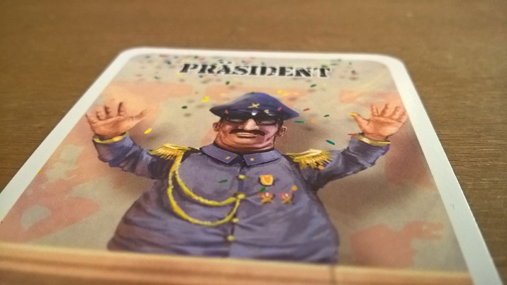 Junta Las Cartas - Ein Leben als Präsident, Kartenspiel, Rezension, Test, Pegasus