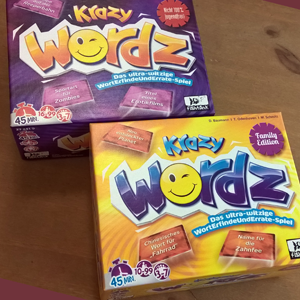 Krazy Wordz „Family“ und „Nicht 100% Jugendfrei“ Edition, fishtank, ravensburger, Spiel
