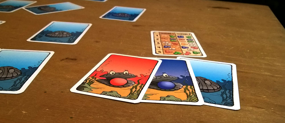 Perlen Tauchen vom Mogel-Verlag angespielt, Kartenspiel,