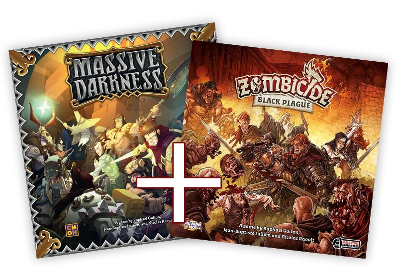 Massive Darkness und Zombicide Black Plaque kombinieren 