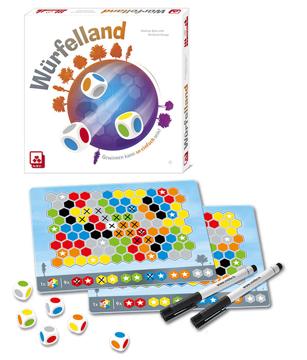 Würfelland – Neuheit beim Nürnberger-Spielkarten-Verlag