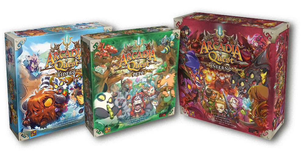 Arcadia Quest: Inferno + Pets + Riders auf dem Weg in den Handel