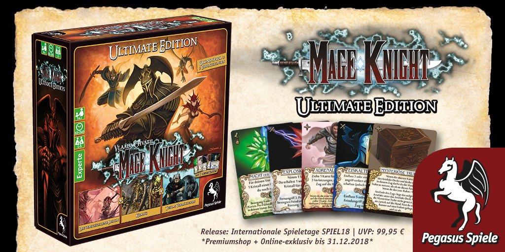 Mage Knight - Ultimate Edition von Pegasus angekündigt