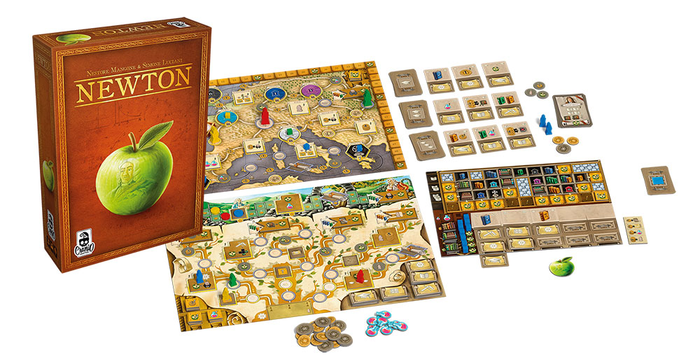 Newton von Asmodee Deutschland für Ende 2018 angekündigt