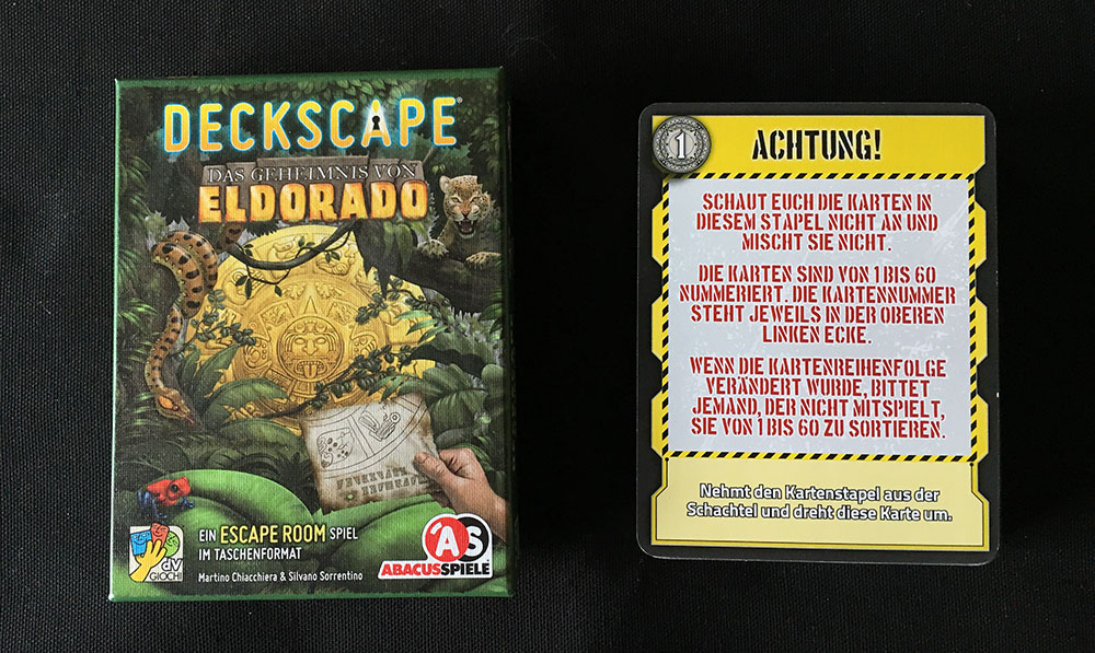 TEST //  Deckscape – Das Geheimnis von Eldorado