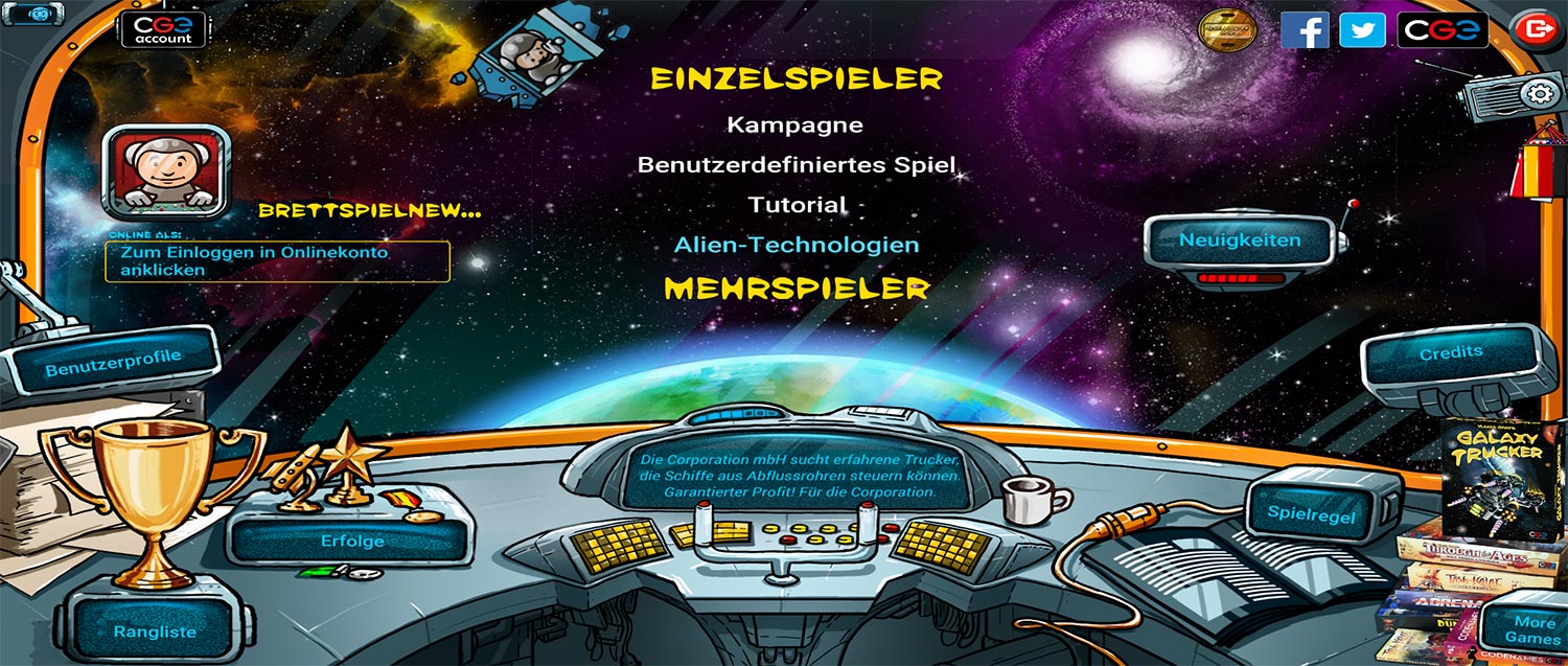 Galaxy Trucker Extendet Edition erscheint für Steam am 7.3.2019