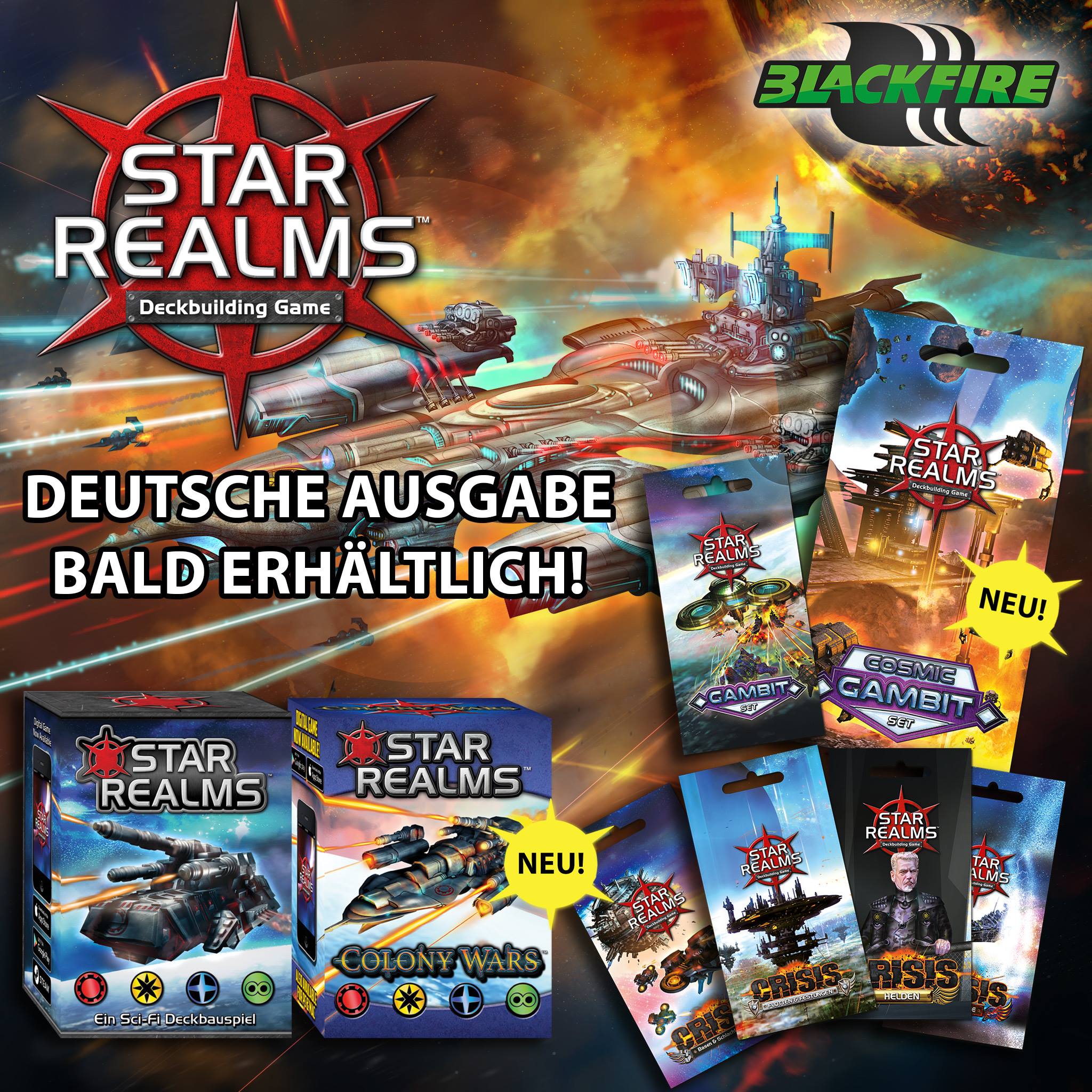 Star Realms: Colony Wars und Cosmic Gambit erscheinen