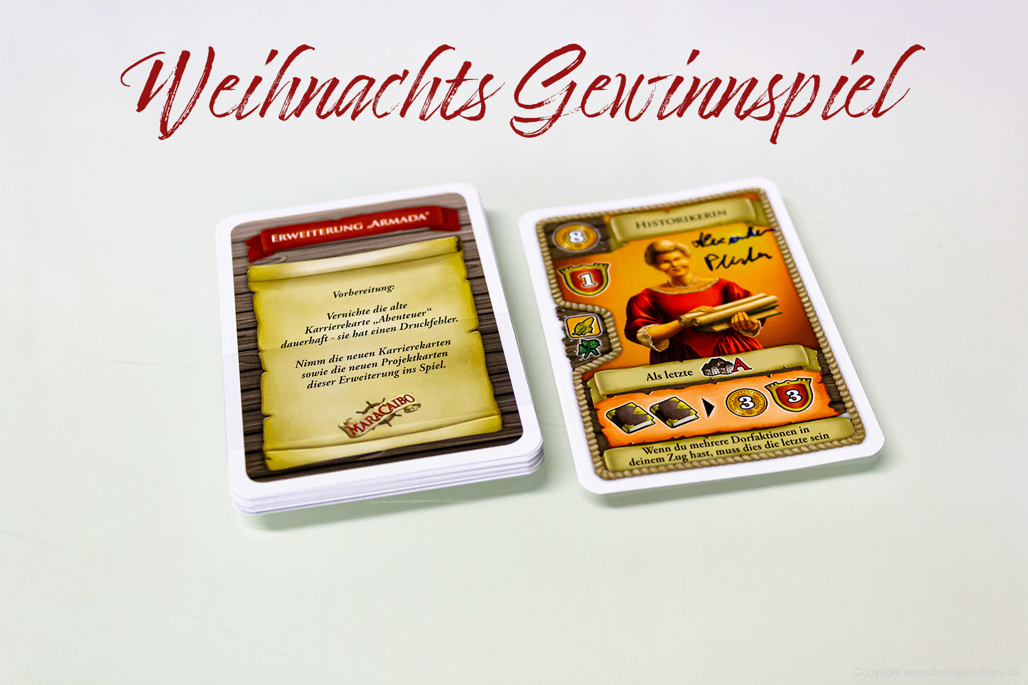 GEWINNSPIEL // Maracaibo Erweiterung + Unterschriebene Karte
