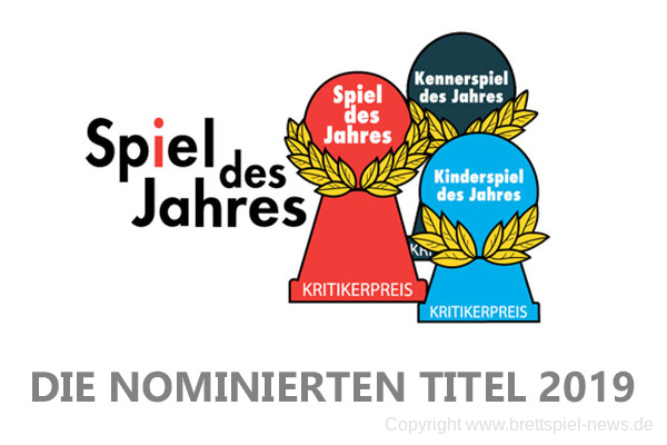 SPIEL DES JAHRES 2019 // Nominierungen stehen fest