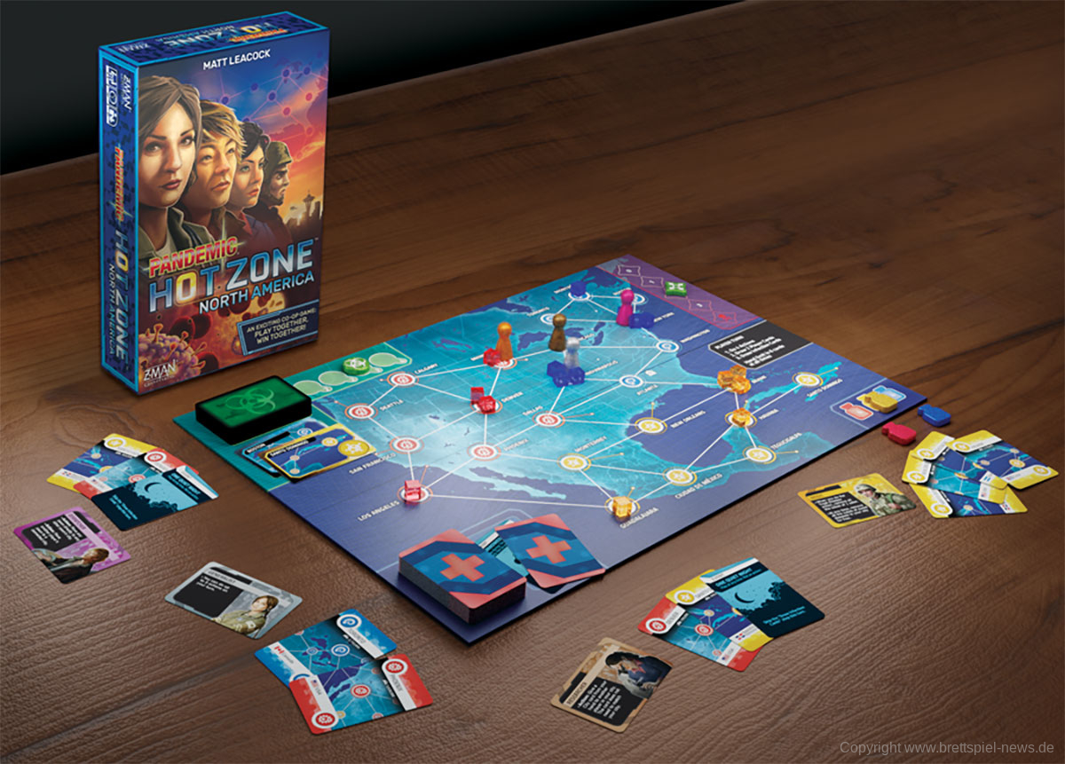 Pandemic Hotzone Spielaufbau