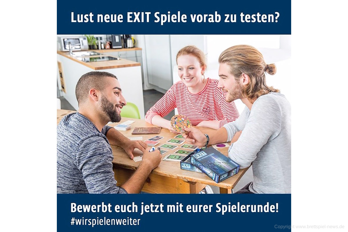 #WIRSPIELENWEITER // EXIT-Spieletester gesucht