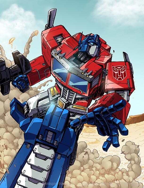 OptimusPrime robot lines Colors