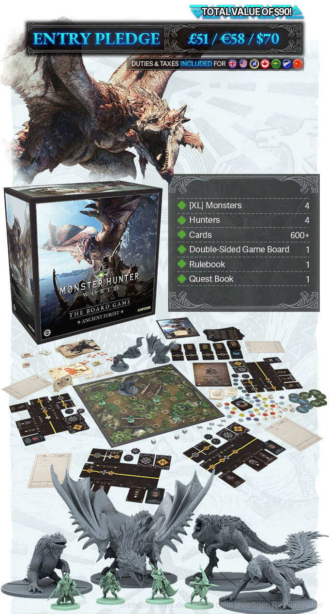monster hunter world the board game inhalt