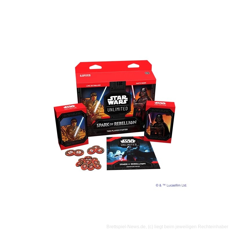 star wars unlimited spark of rebellion two player starter en