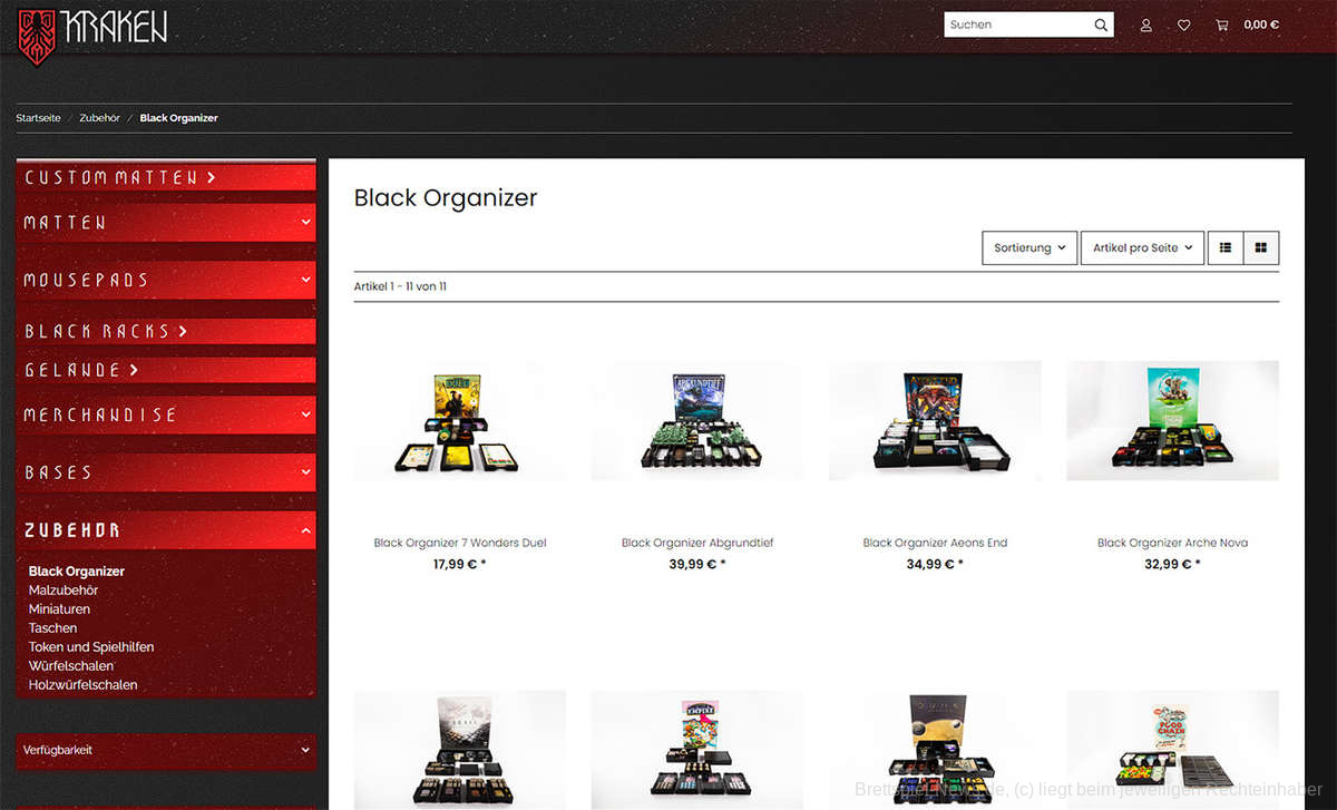 Neuer Shop für Brettspielzubehör, Matten und Tabletop hat eröffnet