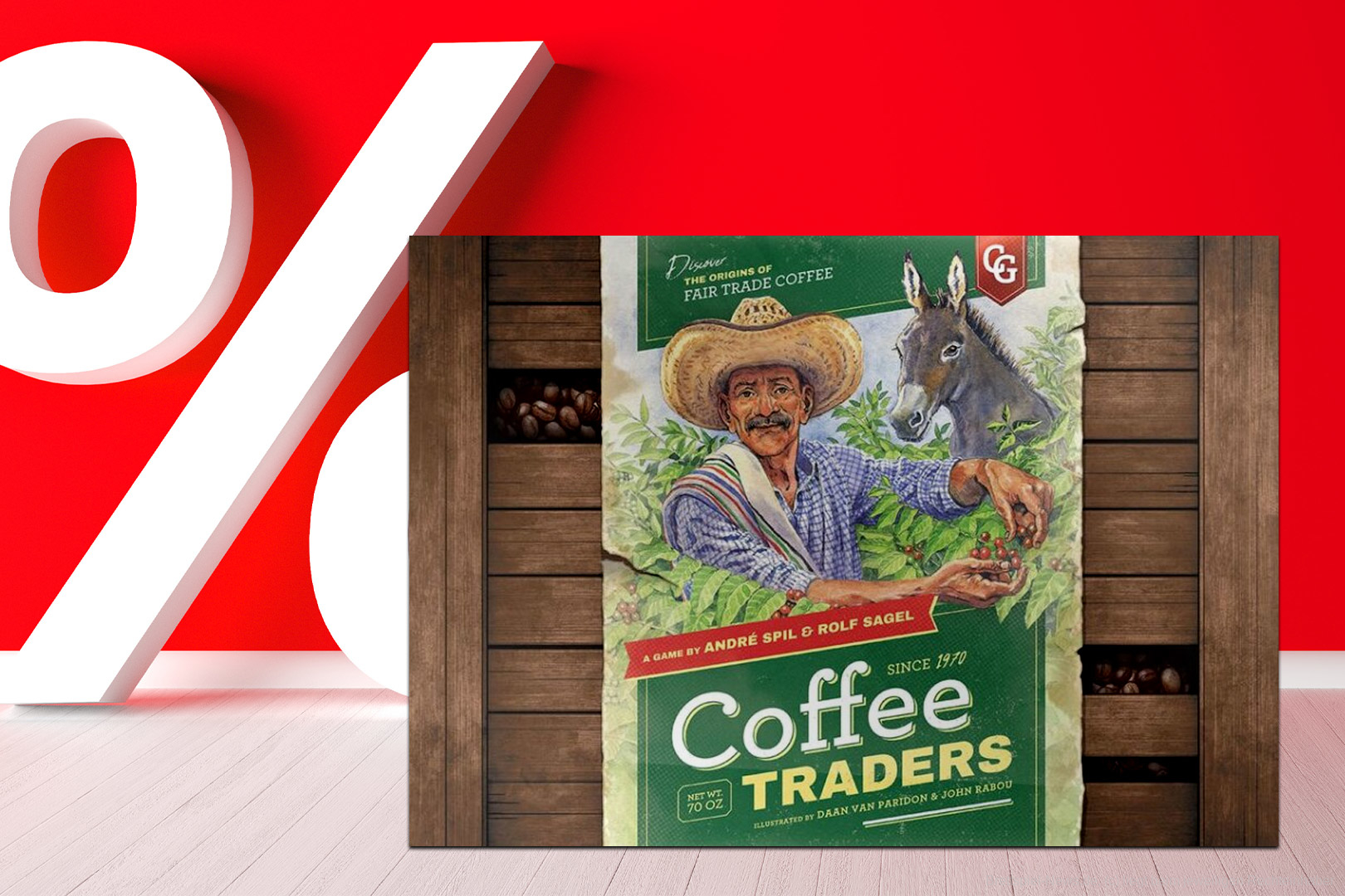 Gut bewertetes Expertenspiel rund um den Kaffee-Handel mit 46% Rabatt