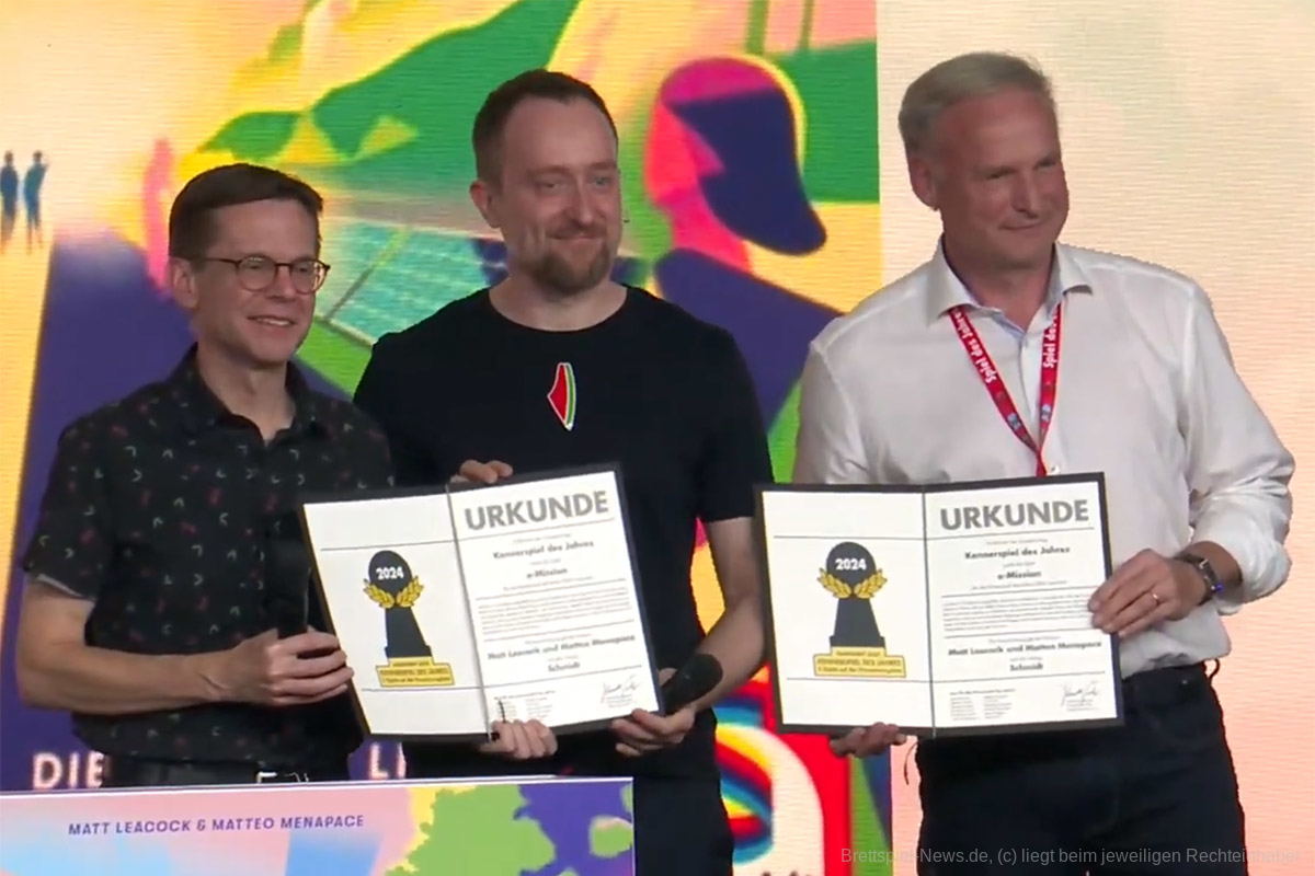 Palästinische Wassermelone auf der der Verleihung zum Spiel des Jahres gezeigt