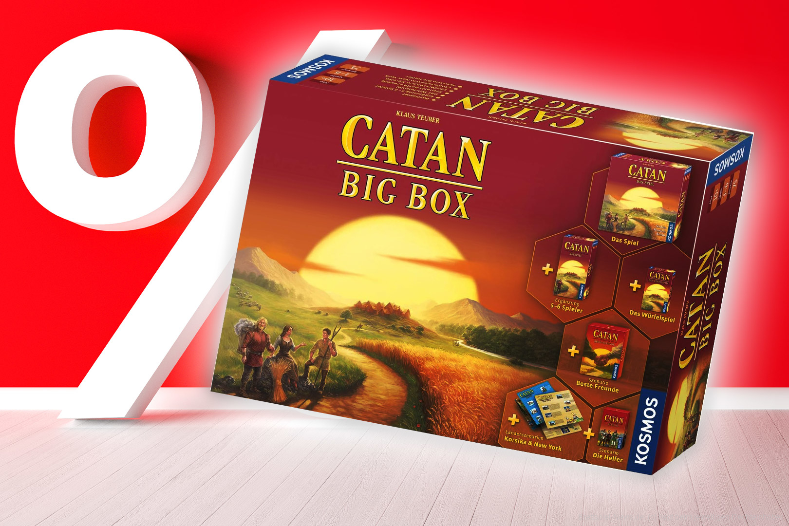 Exklusive Catan - Big Box für kurze Zeit mit 27% Rabatt kaufen