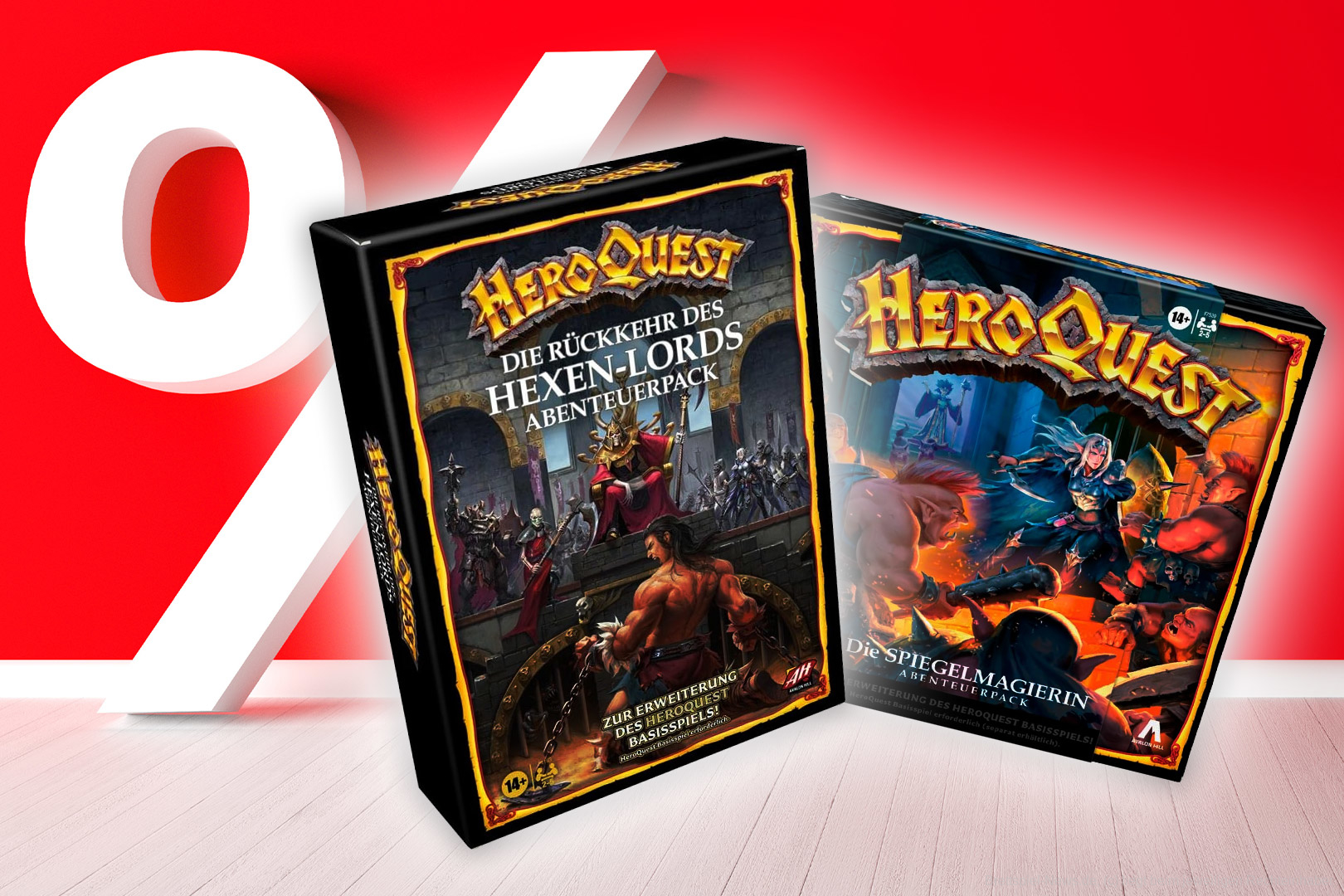 Zwei HeroQuest Erweiterungen mit bis zu 45% Rabatt kaufen