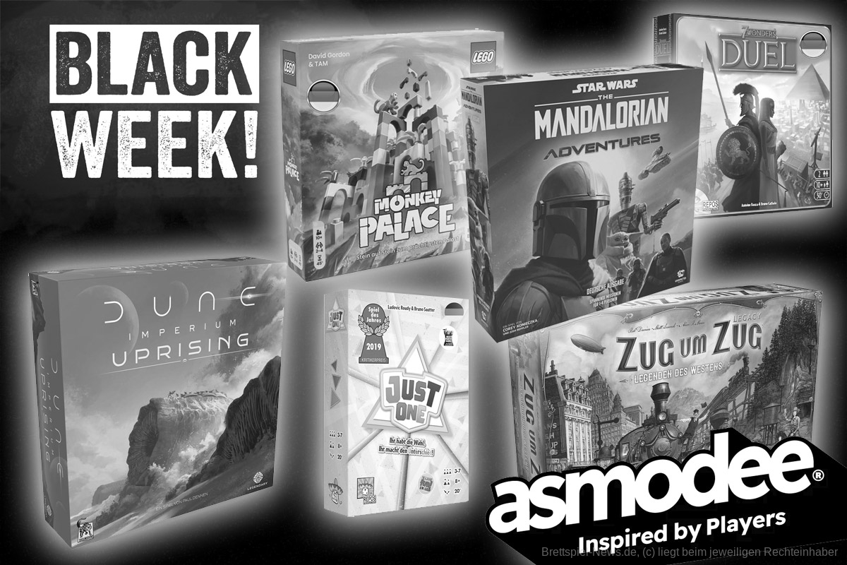 Da ist der Black Friday! Spiele von Asmodee stark rabattiert