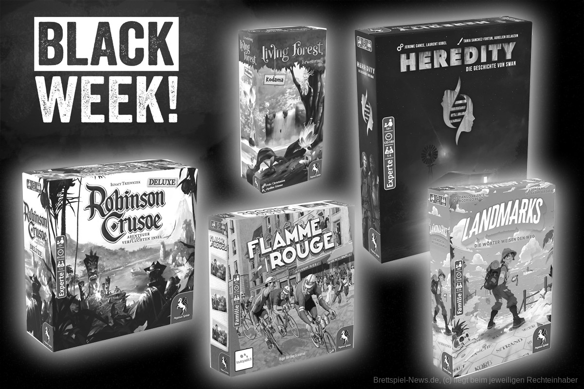 Black Week – viele Pegasus Spiele stark rabattiert bei Amazon.de kaufen