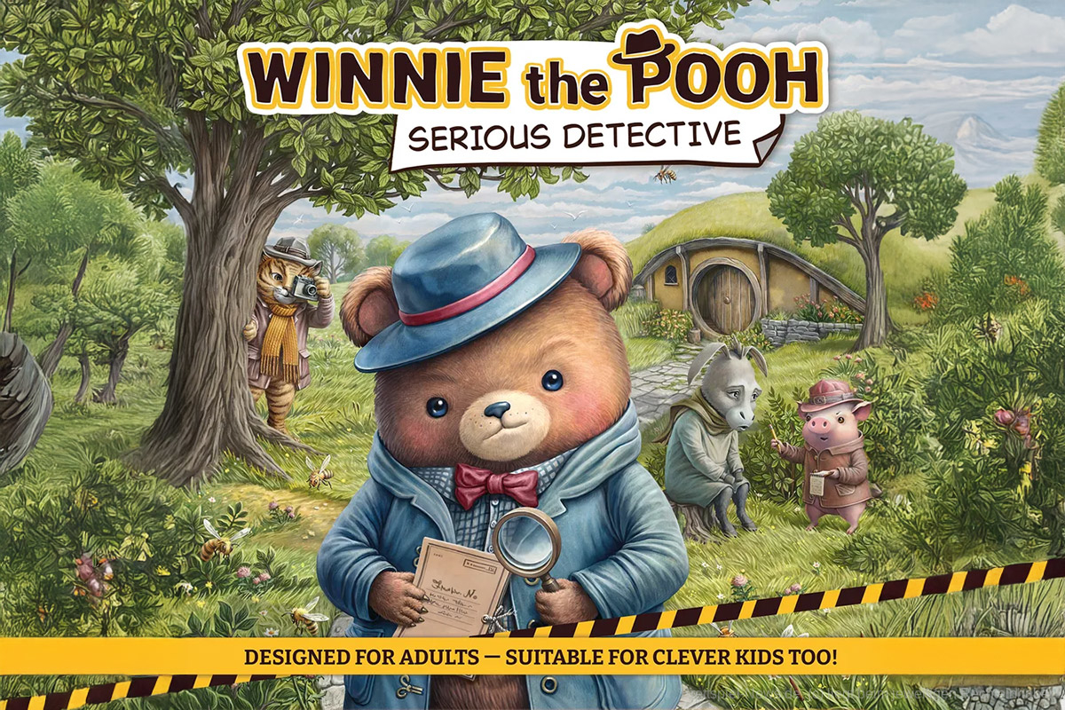 Winnie Pooh wird zum Detektiv in einem Brettspiel – für Essen 2025 vorbestellen