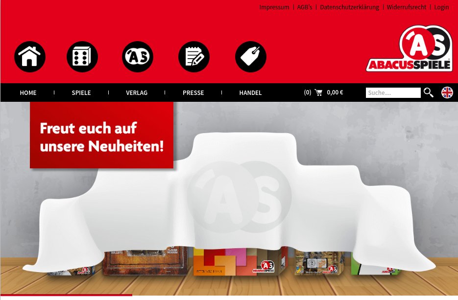 Abacussspiele veröffentlicht in Kürze Neuheiten 2017