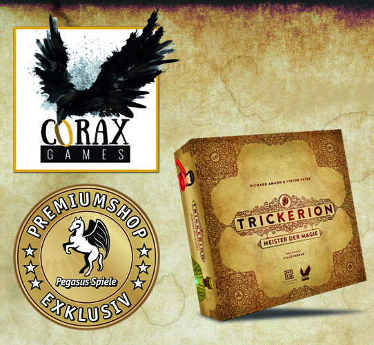 Corax Games gibt es ab sofort auch in Pegasus Spiele Premiumshops