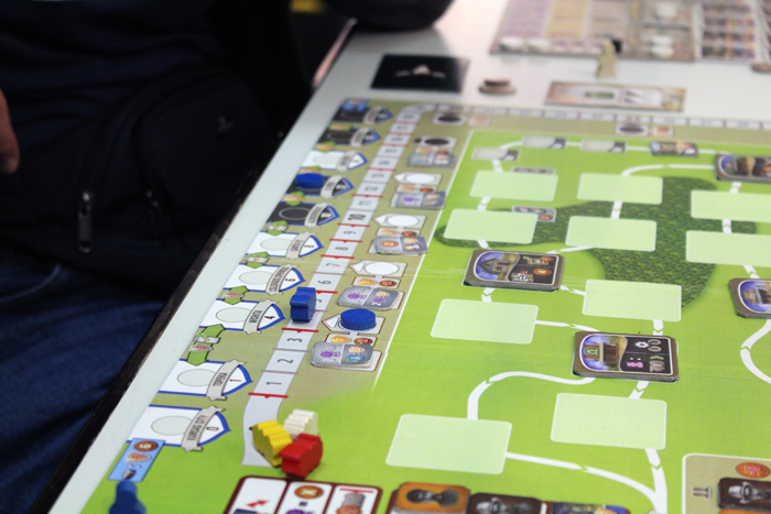 Prototyp  „Great Western Trail“ von Alexander Pfister, Brettspiel, Strategiestpiel