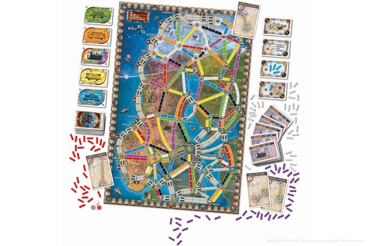 Zug um Zug Polarlichter Material