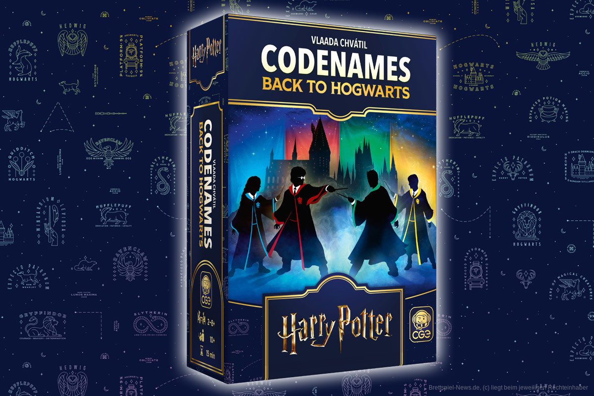 Back to Hogwarts – neue Codenames Variante bringt Asymmetrie unter die Zauberlehrlinge