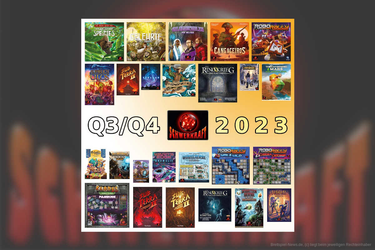 Jede Woche eine Neuheit beim Schwerkraft-Verlag – Überblick über die Erweiterungen 