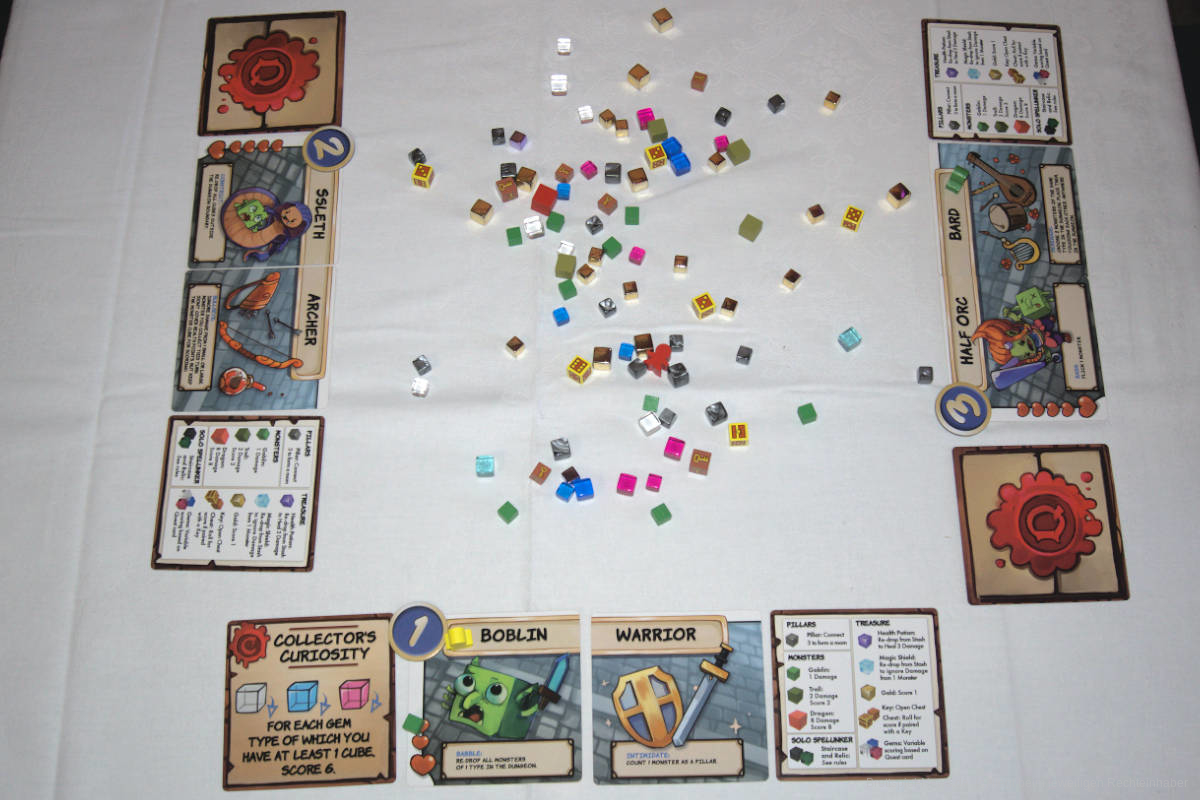 Dungeon Drop Spielaufbau